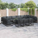 Set de canapele pentru grădină 13 pcs Negru 423 x 211.5 x 71 cm - WALTI WALTI