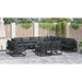 Set de canapele pentru grădină 12 pcs Negru 353 x 283 x 71 cm - WALTI WALTI