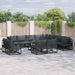 Set de canapele pentru grădină 12 pcs Negru 353 x 283 x 71 cm - WALTI WALTI