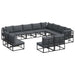 Set de canapele pentru grădină 12 pcs Negru 353 x 283 x 71 cm - WALTI WALTI