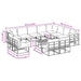 Set de canapele pentru grădină 13 pcs Negru 70 x 70 x 32 cm - WALTI WALTI