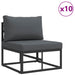 Set de canapele pentru grădină 13 pcs Negru 353 x 353 x 71 cm - WALTI WALTI