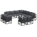 Set de canapele pentru grădină 11 pcs Negru 283 x 283 x 71 cm - WALTI WALTI