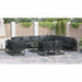 Set de canapele pentru grădină 13 pcs Negru 70 x 70 x 32 cm - WALTI WALTI