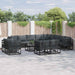 Set de canapele pentru grădină 13 pcs Negru 70 x 70 x 32 cm - WALTI WALTI