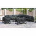 Set de canapele pentru grădină 14 pcs Negru 70 x 70 x 32 cm - WALTI WALTI