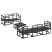 Set de canapele pentru grădină 6 pcs Negru 70 x 70 x 32 cm - WALTI WALTI