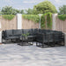 Set de canapele pentru grădină 8 pcs Negru 283 x 283 x 71 cm - WALTI WALTI