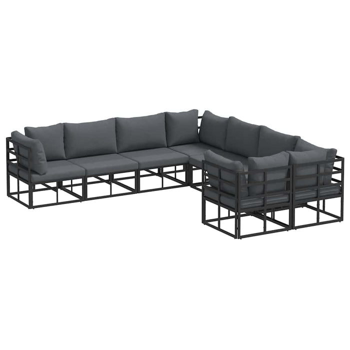 Set de canapele pentru grădină 8 pcs Negru 283 x 283 x 71 cm - WALTI WALTI