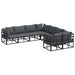 Set de canapele pentru grădină 8 pcs Negru 283 x 283 x 71 cm - WALTI WALTI
