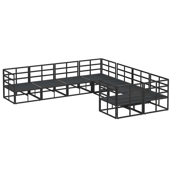 Set de canapele pentru grădină 8 pcs Negru 283 x 283 x 71 cm - WALTI WALTI