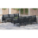 Set de canapele pentru grădină cu pernă cu pernă 7 pcs Antracit - WALTI WALTI