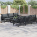 Set de canapele pentru grădină cu pernă cu pernă 7 pcs Antracit - WALTI WALTI
