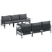 Set de canapele pentru grădină cu pernă cu pernă 7 pcs Antracit - WALTI WALTI
