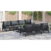 Set de canapele pentru grădină cu pernă cu pernă 8 pcs Antracit - WALTI WALTI