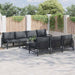 Set de canapele pentru grădină cu pernă cu pernă 8 pcs Antracit - WALTI WALTI