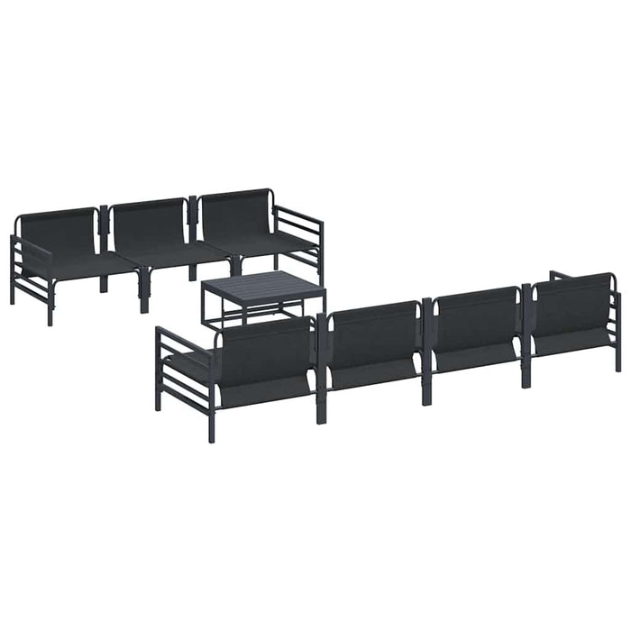 Set de canapele pentru grădină cu pernă cu pernă 8 pcs Antracit - WALTI WALTI