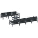 Set de canapele pentru grădină cu pernă cu pernă 8 pcs Antracit - WALTI WALTI