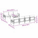 Set de canapele pentru grădină cu pernă cu pernă 8 pcs Antracit - WALTI WALTI