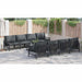 Set de canapele pentru grădină cu pernă cu pernă 9 pcs Antracit - WALTI WALTI