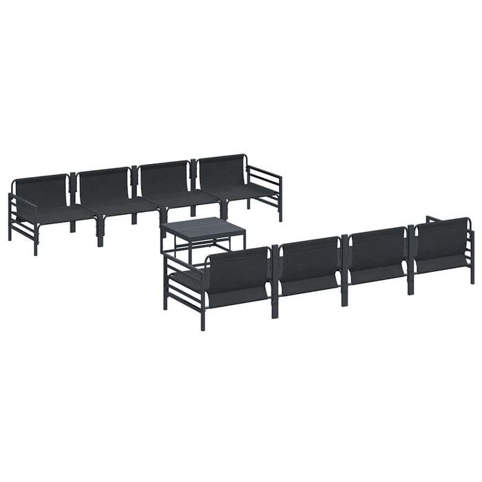 Set de canapele pentru grădină cu pernă cu pernă 9 pcs Antracit - WALTI WALTI