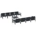 Set de canapele pentru grădină cu pernă cu pernă 9 pcs Antracit - WALTI WALTI
