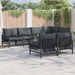 Set de canapele pentru grădină 7 pcs Antracit 320 x 160 x 71 cm - WALTI WALTI