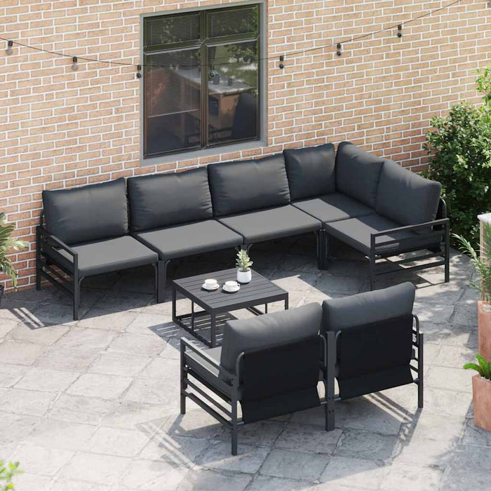 Set de canapele pentru grădină 7 pcs Antracit 320 x 160 x 71 cm - WALTI WALTI