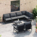 Set de canapele pentru grădină 7 pcs Antracit 320 x 160 x 71 cm - WALTI WALTI