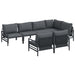 Set de canapele pentru grădină 7 pcs Antracit 320 x 160 x 71 cm - WALTI WALTI