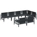 Set de canapele pentru grădină 7 pcs Antracit 320 x 160 x 71 cm - WALTI WALTI