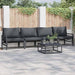 Set de canapele pentru grădină 4 pcs Antracit Oţel - WALTI WALTI
