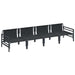 Set de canapele pentru grădină 4 pcs Antracit Oţel - WALTI WALTI