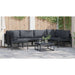 Set de canapele pentru grădină 6 pcs Antracit Oţel - WALTI WALTI