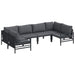 Set de canapele pentru grădină 6 pcs Antracit Oţel - WALTI WALTI