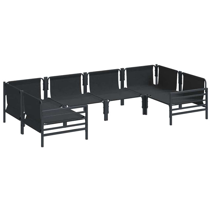 Set de canapele pentru grădină 6 pcs Antracit Oţel - WALTI WALTI