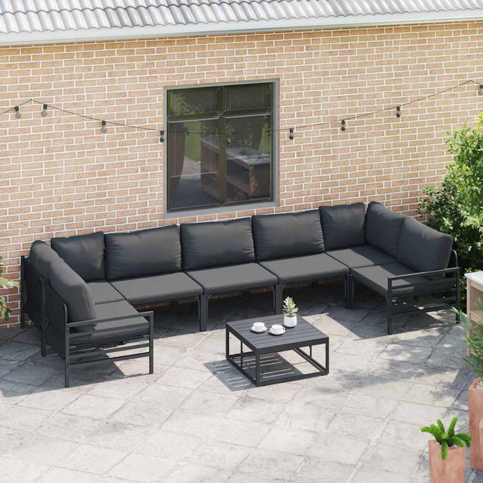 Set de canapele pentru grădină 8 pcs Antracit Oțel - WALTI WALTI
