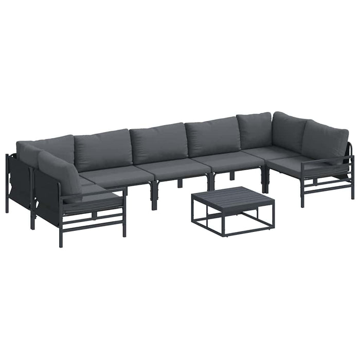 Set de canapele pentru grădină 8 pcs Antracit Oțel - WALTI WALTI