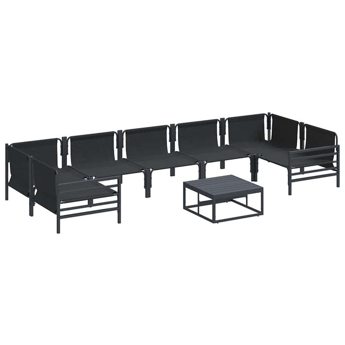 Set de canapele pentru grădină 8 pcs Antracit Oțel - WALTI WALTI