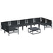 Set de canapele pentru grădină 8 pcs Antracit Oțel - WALTI WALTI