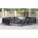 Set de canapele pentru grădină 13 pcs Antracit Oțel - WALTI WALTI