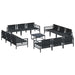 Set de canapele pentru grădină 13 pcs Antracit Oțel - WALTI WALTI