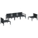 Set de canapele pentru grădină 5 pcs Antracit Oțel - WALTI WALTI