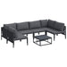 Set de canapele pentru grădină 7 pcs Antracit Oțel - WALTI WALTI