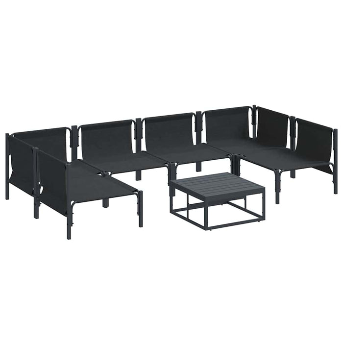 Set de canapele pentru grădină 7 pcs Antracit Oțel - WALTI WALTI