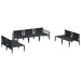 Set de canapele pentru grădină 7 pcs Antracit Oțel - WALTI WALTI