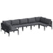 Set de canapele pentru grădină 7 pcs Antracit Oțel - WALTI WALTI