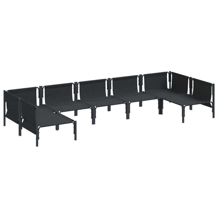 Set de canapele pentru grădină 7 pcs Antracit Oțel - WALTI WALTI