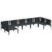 Set de canapele pentru grădină 7 pcs Antracit Oțel - WALTI WALTI