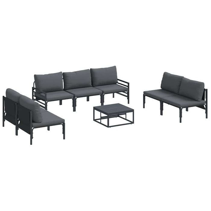 Set de canapele pentru grădină 8 pcs Antracit Oțel - WALTI WALTI